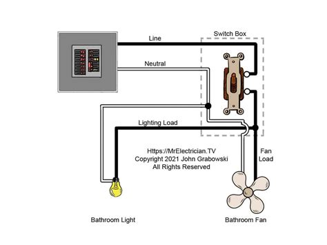 wiring diagram bathroom fan  light wiring diagram
