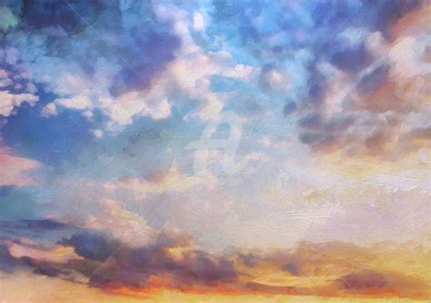 beautiful sky painting  lelia artmajeur