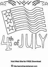 Coloring July 4th Flag Pages Patriotic Fourth Leehansen Parenting Usa Sheets Link Open Click Poster Flags sketch template