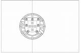 Portugal Bandeira Colorir Flag Vasco Gama Portuguese Colorironline sketch template