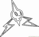 Rotom Smiling Pokémon Coloringpages101 Printable sketch template