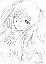 Maiden Rozen Kirakishou Anime Mobile Wallpaper Zerochan Eye Flower Yande Re บ อร เล อก Monochrome Sketch Respond Edit sketch template