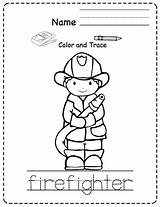 Helpers Preschool Coloring Firefighters Firefighter Prevention Curriculum Homecolor Toddler sketch template
