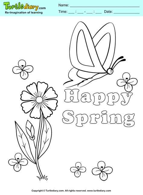 happy spring coloring sheet coloring sheet spring coloring sheets