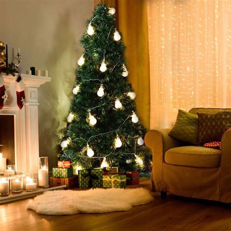 pin  christmas lights  tree
