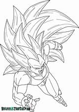 Coloring Vegeta Super Saiyan Pages Ssj Lineart Search Deviantart Again Bar Case Looking Don Print Use Find sketch template