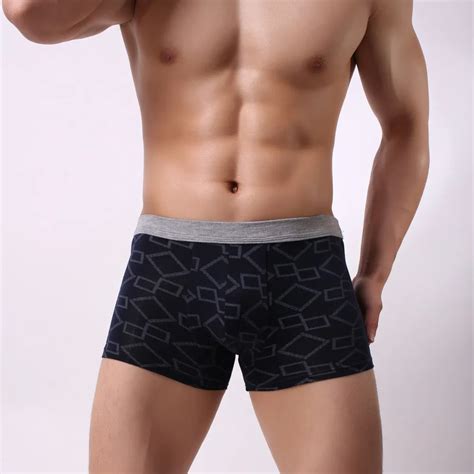 2018 solid classic bamboo mens underwear boxer sexy underwear men