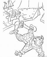 Circus Coloring Pages Coloring4free Clown Swing Printable Related Posts sketch template