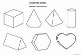 Shape Coloring Pages Coloring4free Names Geometric 3d Diamond Kids sketch template