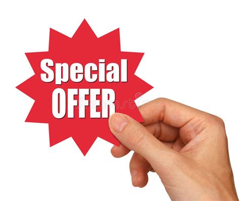special offer star stock photo image  reduction percent