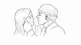 Gif Kissing Lips Kiss Drawing Animation Drawn Theodora Getdrawings Animated Gift Made Tags sketch template