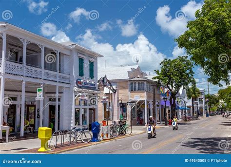 view  downtown key west florida editorial image image  antique