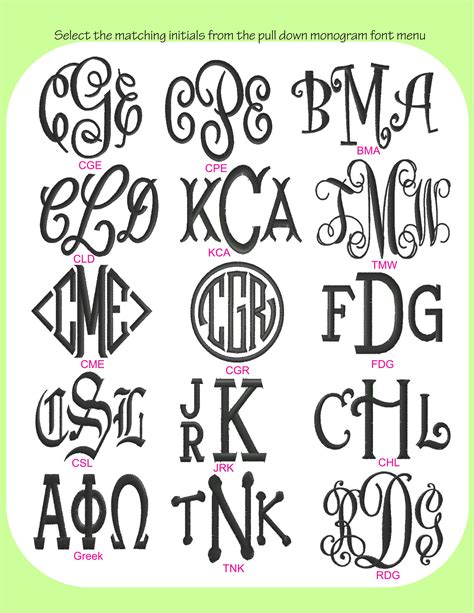 initials monogram script font images circle script monogram font  monogram embroidery