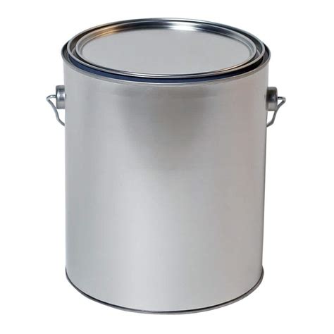 behr  gal empty metal paint bucket  lid   home depot
