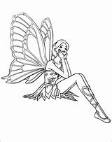 Coloring Pages Fairy Kids Printable Fairies Colouring Barbie Mariposa Print Drawing Characters Children sketch template