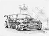 Drawing Bmw M3 Car Lowrider Drawings Pencil Draw Wallpaper Step Getdrawings Rider Low Deviantart sketch template