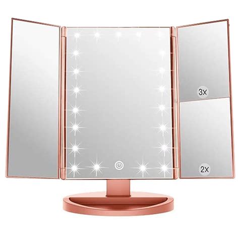 makeup vanity mirror magnifying   led lights cosmetic standing table mirror xx