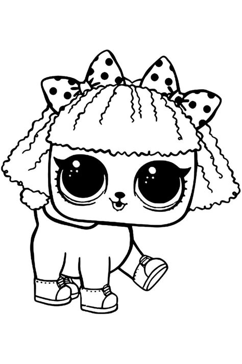 lol rare pet kitten night coloring page  printable coloring pages