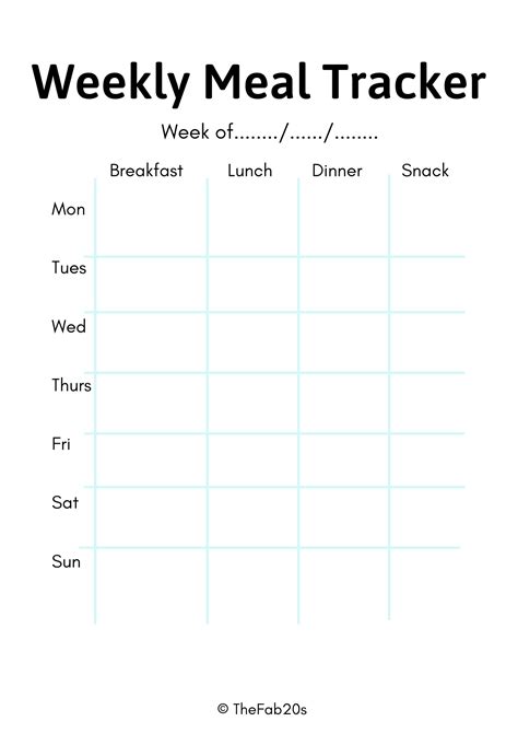 fitness printable planner thefabs