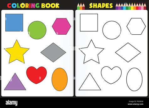 coloring pages  shapes  preschool