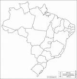 Brazil Brasile Map Muta Cartina Blank Maps States Bresil Reproduced sketch template