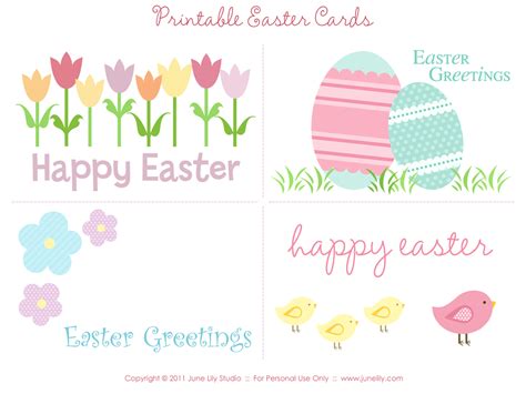 printable easter cards june lily design illustration  printables