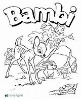 Bambi Coloring Pages Printable Fairy sketch template