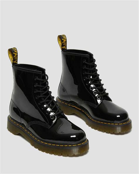 bex patent leather lace  boots dr martens