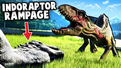 Indoraptor Escapes Indoraptor Vs Blue Jurassic World