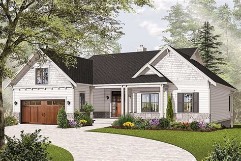 plan dr airy craftsman style ranch   craftsman house plans ranch house exterior