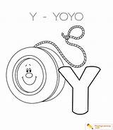Yoyo Coloring Alphabet Drawing Letter Easy Pages Kids Sheet Printable Color Print Getcolorings Through Getdrawings Paintingvalley Drawings Playinglearning sketch template