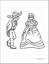 Folklorico Coloring sketch template