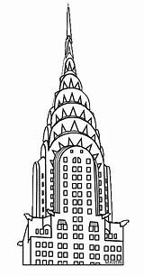 Chrysler Building Clipart York Nyc Kleurplaat Clip Coloring Silhouette Vector States Clipground Ausmalbilder City Phillip Martin United sketch template
