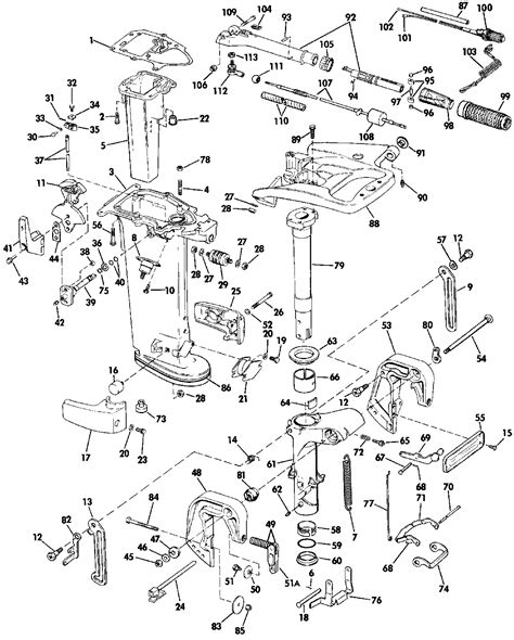 hp johnson outboard motor parts diagram