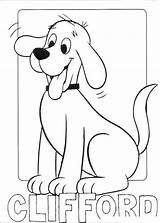 Clifford Coloring Dog Red Big sketch template