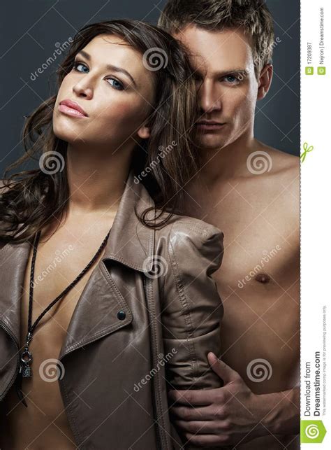 Attractive Couple Stock Image Image Of Grey Casual