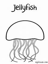 Jellyfish Coloring Pages Color Kids Print sketch template