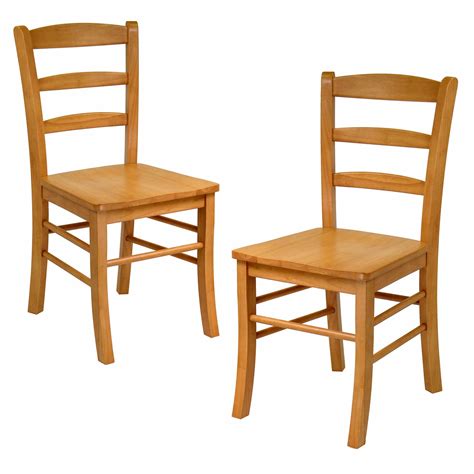 amazoncom winsome wood  benjamin seating natural chairs