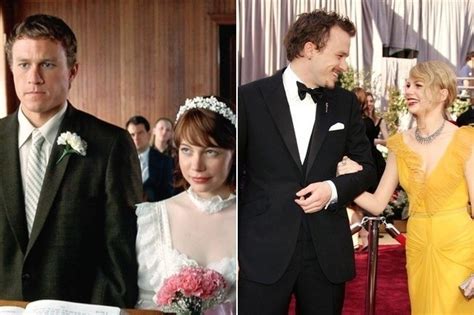 michelle williams and heath ledger movie couples who dated or got married in real life zimbio