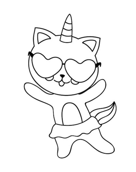 kawaii cat unicorn coloring pages cat coloring pages coloring pages