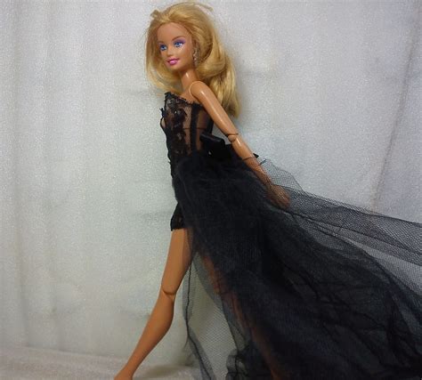 custom dark wedding dress bridal gown clothes for barbie fashionista doll 1 6 brandnew barbie