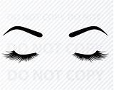 Svg Eyelashes Eyebrow Eyelash  Silhouette Vector Clipart Cricut Womans Eps Face Zoom Click sketch template