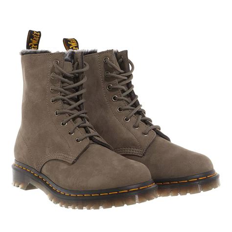 dr martens  serena nickel grey enkellaars