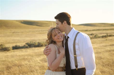 A Sweet Vintage Field Engagement Glamour And Grace