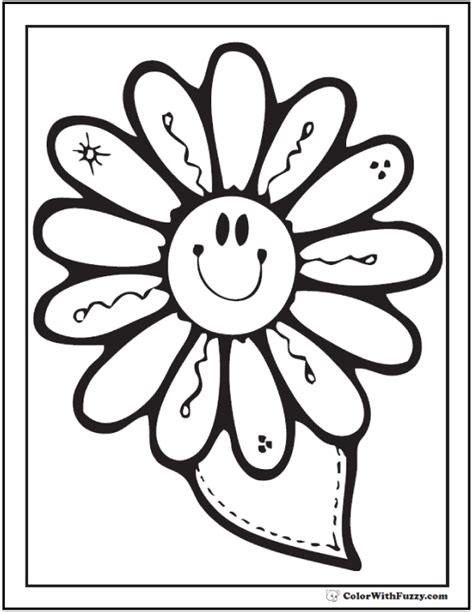 spring flowers coloring page spring digital downloads