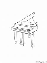 Cart Piano Shopping Coloring Pages Keyboard Getcolorings Color Printable Popular Colori sketch template