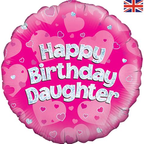 18 Inch Happy Birthday Daughter Foil Balloon 1