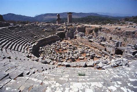 xanthos xanto turkey theatres amphitheatres stadiums odeons ancient