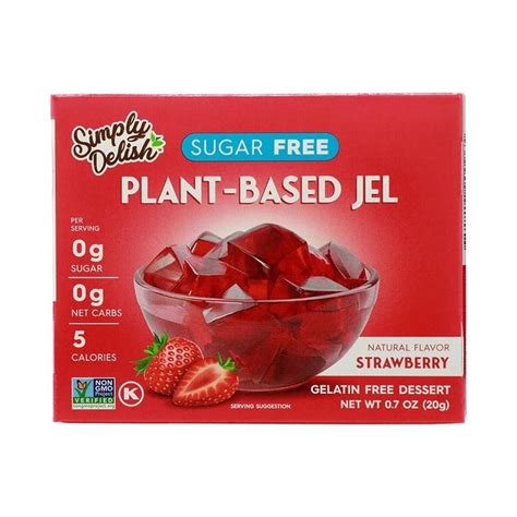 simply delish strawberry plant based jel desserts 0 7 oz box wholesale