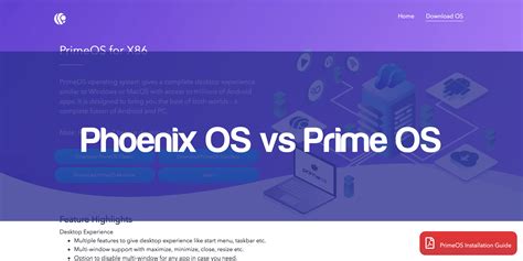 phoenix os  prime os whats   operating system etcher